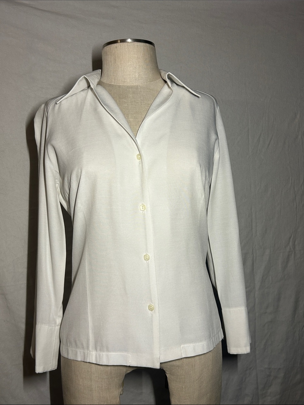 Essentials White Button-Down Shirt for Women